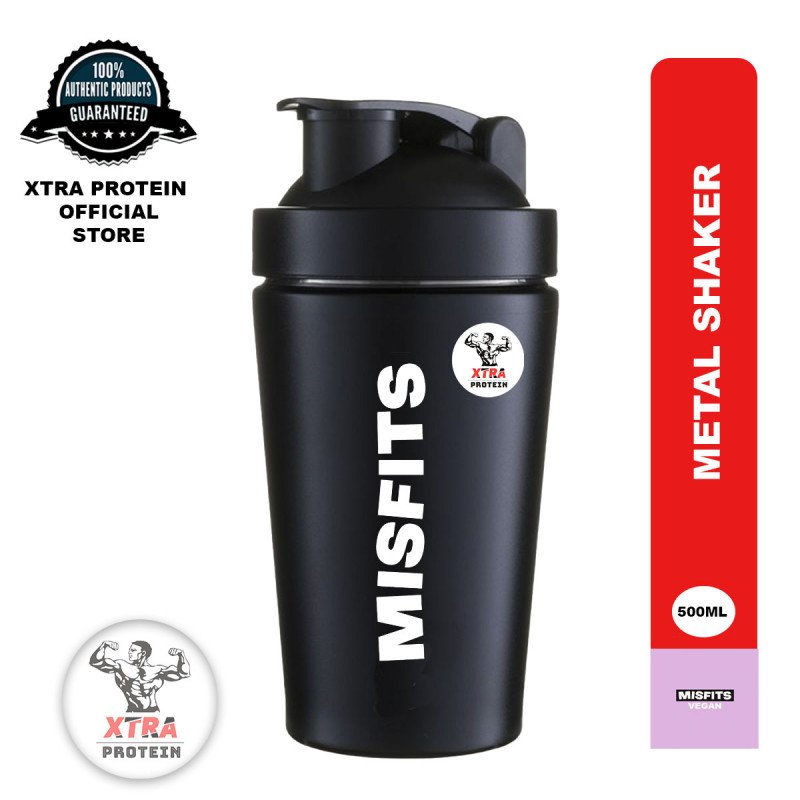 Misfits Metal Shaker (500ml) Xtra Protein by DaaBee